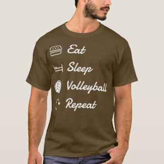 Camiseta Voleibol come repetição do voleibol