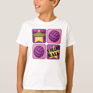 Camiseta Voleibol cor-de-rosa