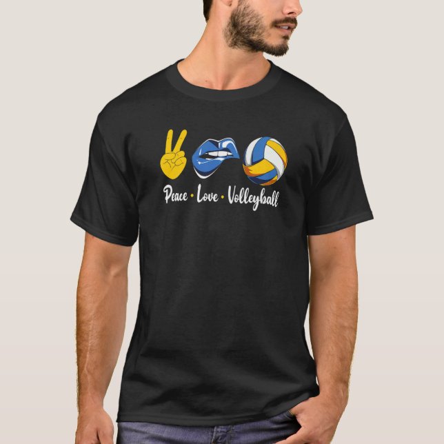Camiseta Voleibol Cotação Paz Amor Voleela (Frente)
