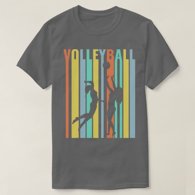Camiseta Voleibol De Beachvoleibol Retro 1 (Frente do Design)