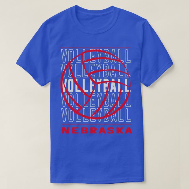 Camiseta Voleibol de Nebraska (Frente do Design)