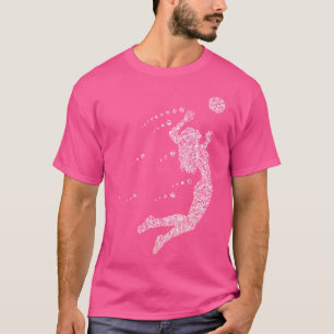 Camiseta Voleibol De Praia Rosa