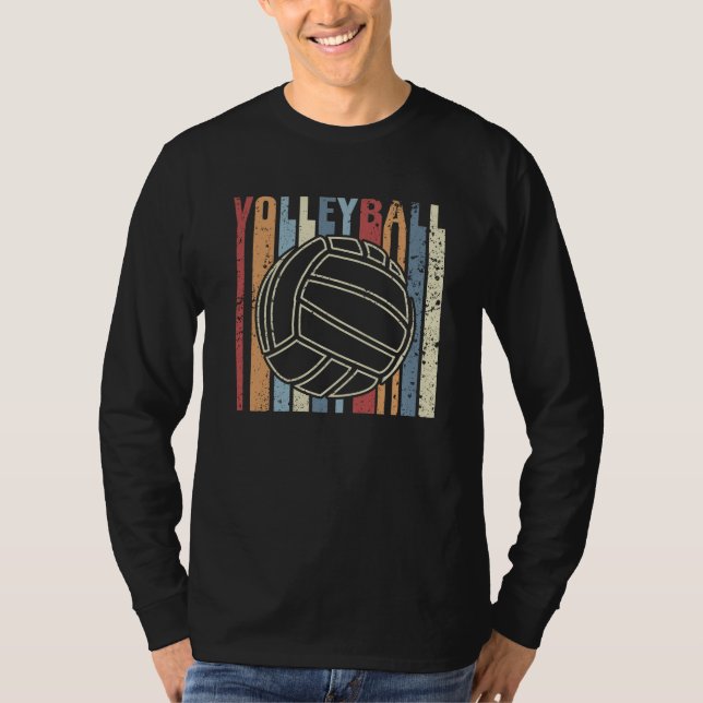 Camiseta Voleibol de Retro Vintage (Frente)