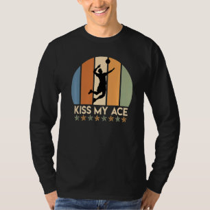 Camiseta Voleibol Dizendo Beija Meu Volleyballer Ace