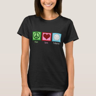 Camiseta Voleibol do amor da paz