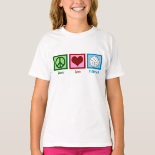 Camiseta Voleibol do amor da paz