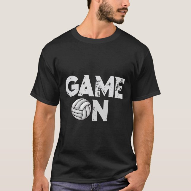 Camiseta Voleibol Engraçado Bonito Para Mulheres Adolescent (Frente)
