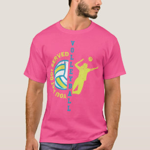 Camiseta Voleibol Engraçado Dizendo Aniversário Assustador