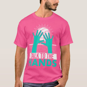 Camiseta Voleibol Engraçado Para Meninas Legal Falam Com H