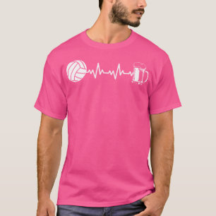 Camiseta Voleibol Equipe Esportiva Pulsação Ekg Beach Volle