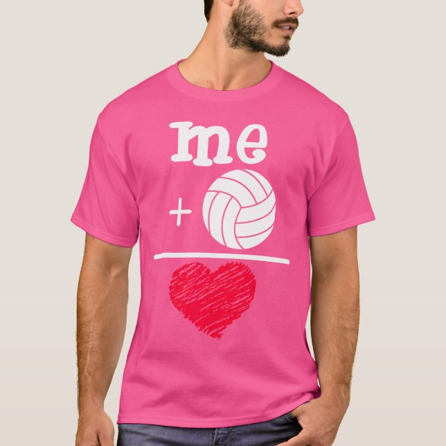 Camiseta Voleibol Eu Adoro Voleibol Para Meninas (Frente)