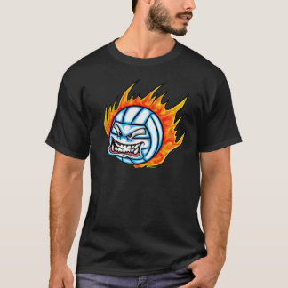 Camiseta voleibol flamejante