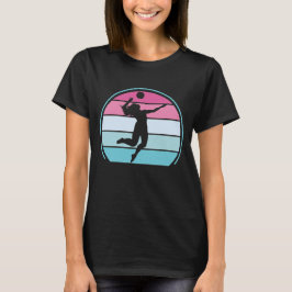Camiseta Voleibol Girl Retro Vintage