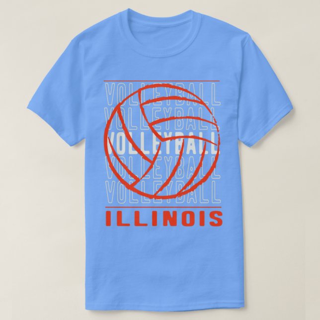 Camiseta Voleibol Illinois (Frente do Design)