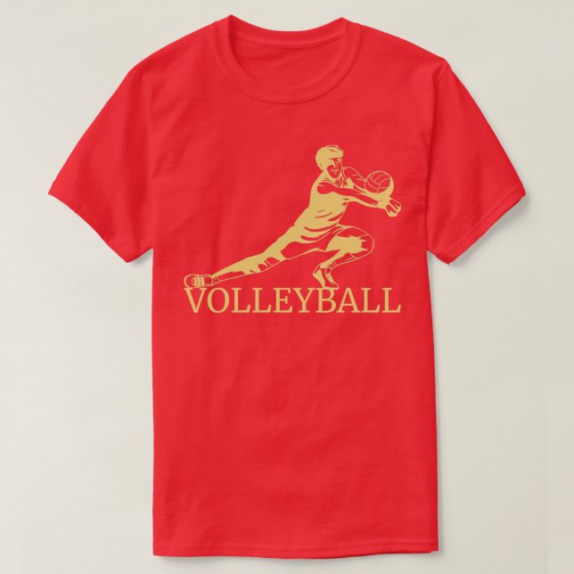 Camiseta Voleibol jogador 4 (Frente do Design)
