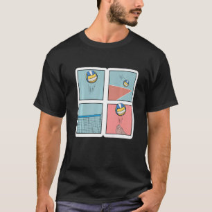 Camiseta Voleibol Jogador Spike Net Retro Esporte