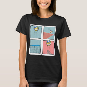 Camiseta Voleibol Jogador Spike Net Retro Esporte