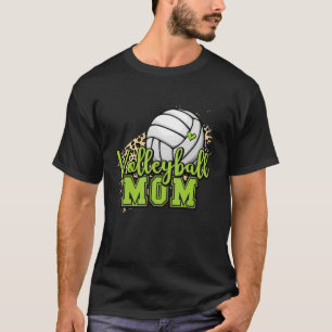 Camiseta Voleibol Mãe Limão De Voleibol Leopardo Verde Para