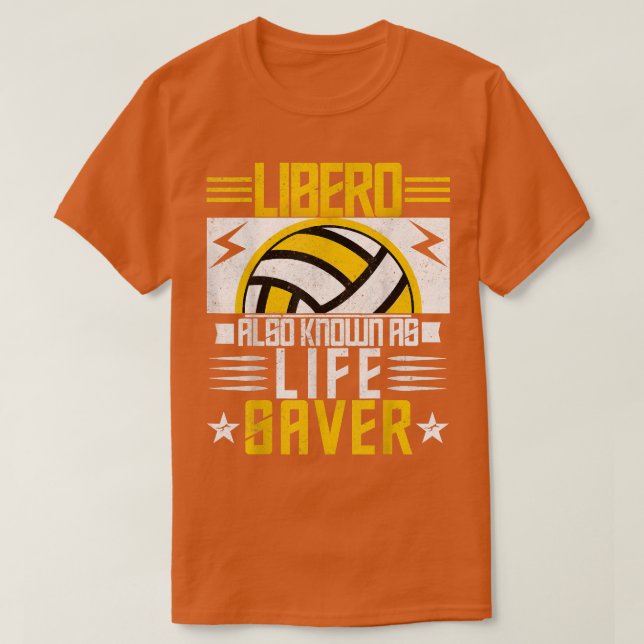Camiseta Voleibol masculino e feminino Libero também conhec (Frente do Design)