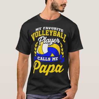 Camiseta Voleibol Meu Jogador de Voleibol Favorito Me Chama