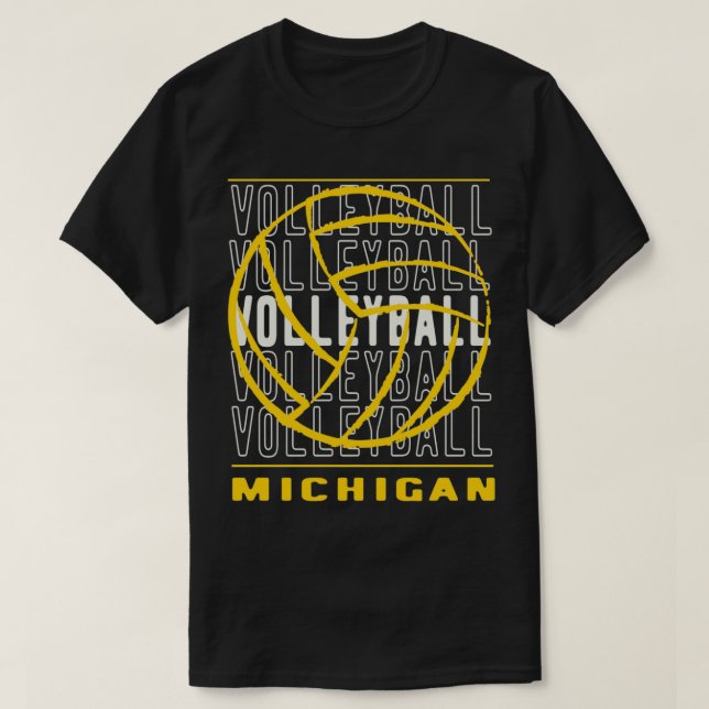 Camiseta Voleibol Michigan (Frente do Design)