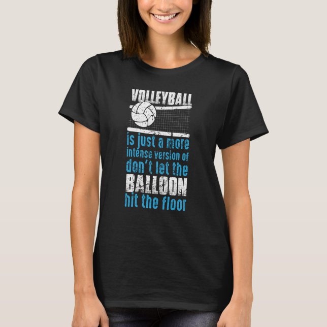 Camiseta Voleibol não deixa o balão bater no chão 2 (Frente)