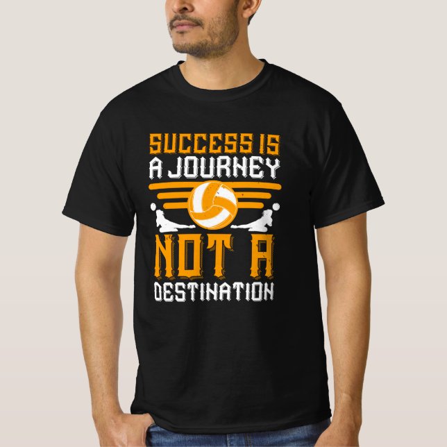 Camiseta Voleibol - O Sucesso É Uma Viagem (Frente)