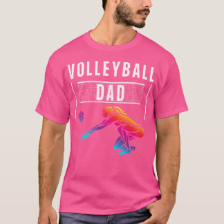 Camiseta Voleibol Pai Voleibol Engraçado Voleibol