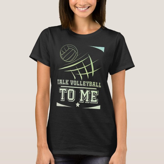 Camiseta Voleibol Para Homens E Mulheres Conversa Voleibol  (Frente)