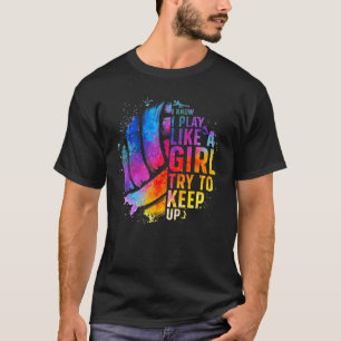 Camiseta Voleibol Para Mulheres Adolescentes Coletivas De V