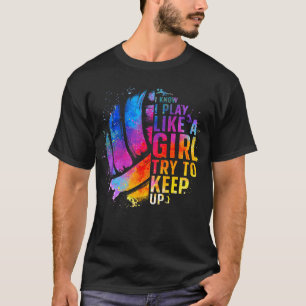 Camiseta Voleibol Para Mulheres Adolescentes Coletivas De V