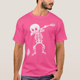 Camiseta Voleibol Para Nadinhas Dabbing Skeleton