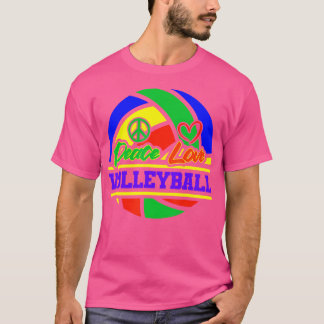 Camiseta Voleibol Peace Love Beach