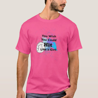 Camiseta Voleibol Que Você Deseja Atingir Como Uma Garota