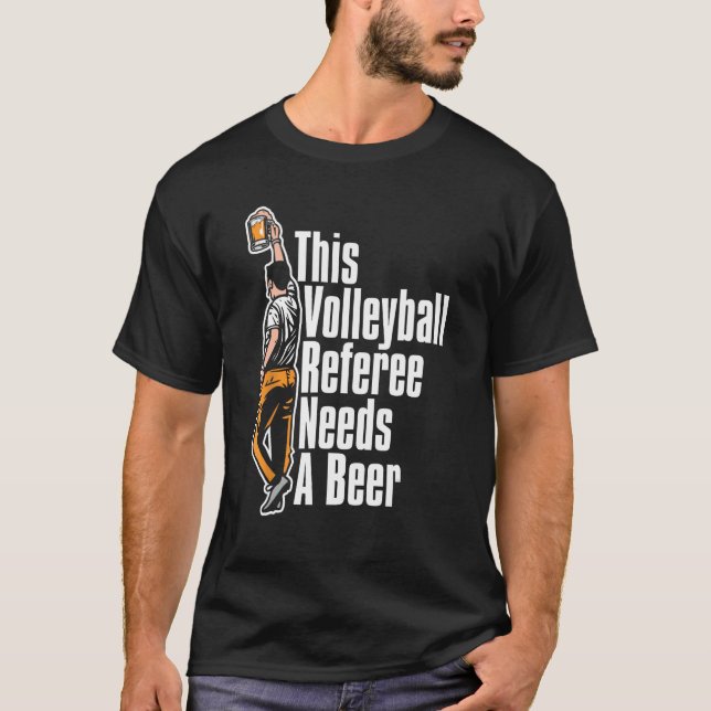 Camiseta Voleibol Referente A Refletir Cerveja De Voleibol (Frente)