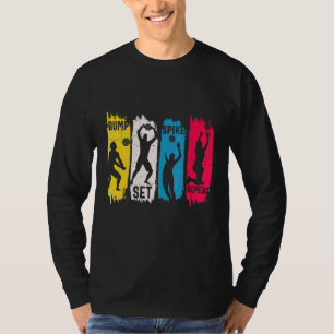 Camiseta Voleibol Repetitivo De Bump Set
