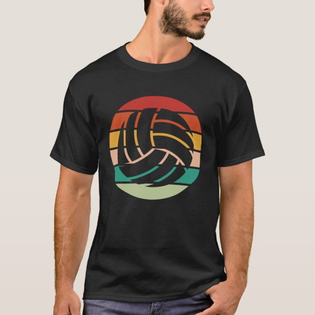Camiseta Voleibol Retro Sunset (Frente)