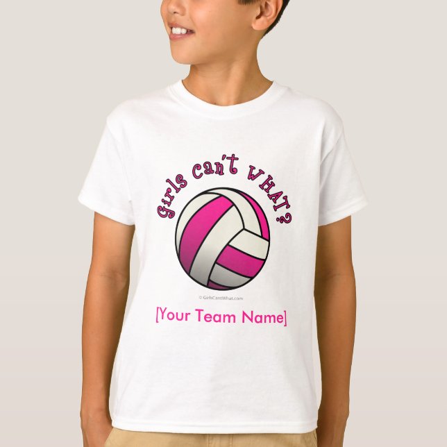 Camiseta Voleibol Rosa (Frente)