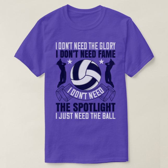 Camiseta Voleibol Um Bom Setor Como Um Garçom (Frente do Design)