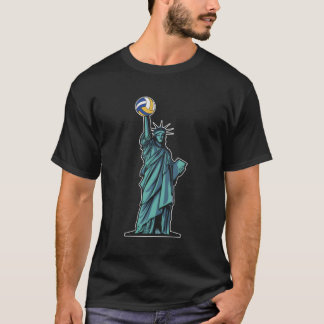 Camiseta Voleibol Usa Vball Beach Voleibol 4 De Julho