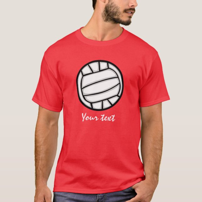 Camiseta Voleibol; Vermelho (Frente)