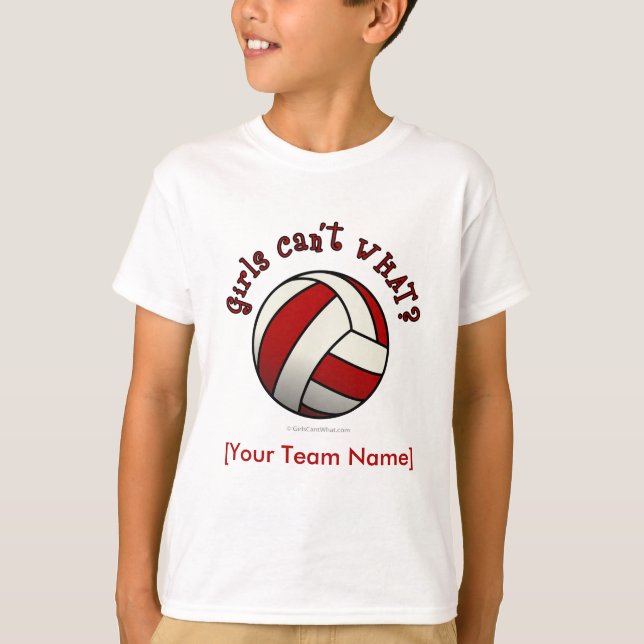 Camiseta Voleibol Vermelho (Frente)