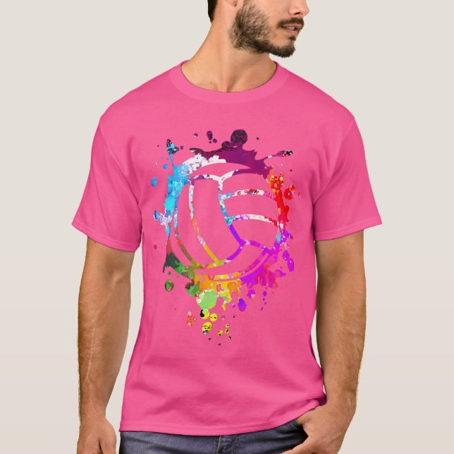 Camiseta Volleyb Colorsplash Ball Beach (Frente)