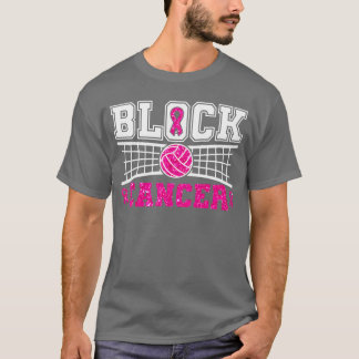 Camiseta Volleyball Breast Cancer Awareness Block Out Cance