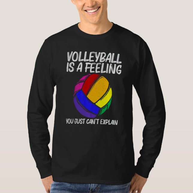 Camiseta Volleyball For Men Women Volleyball Sport Player (Frente)