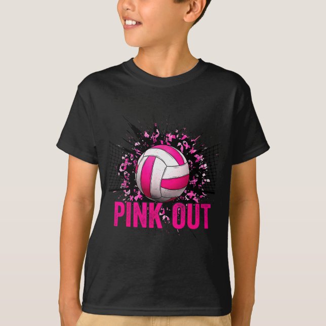 Camiseta Volleyball Game Day Nk Out Breast Cancer Awareness (Frente)