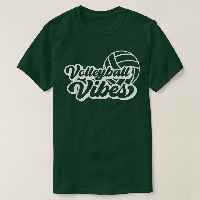 Camiseta Volleyball Game Day Vibes Volleyball Season For Me (Frente do Design)