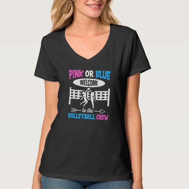 Camiseta Volleyball Gender Reveal for a Volleyball (Frente)