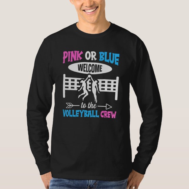 Camiseta Volleyball Gender Reveal for a Volleyball   (Frente)