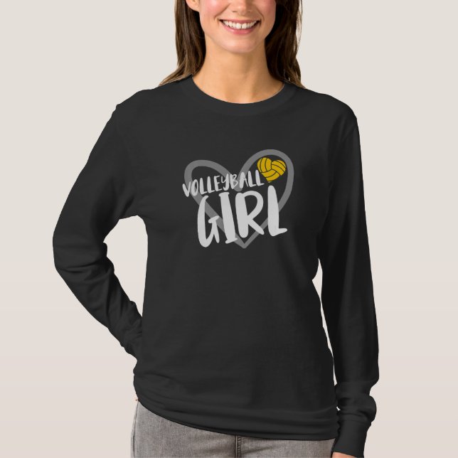 Camiseta Volleyball Girl Heart  2 (Frente)